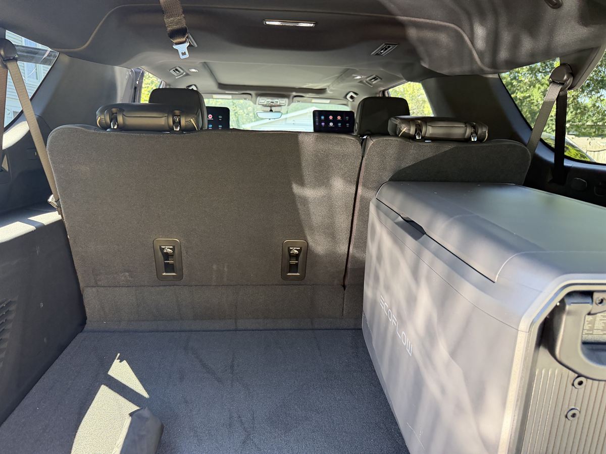 Luggage space behind the third row of the GMC Yukon XL