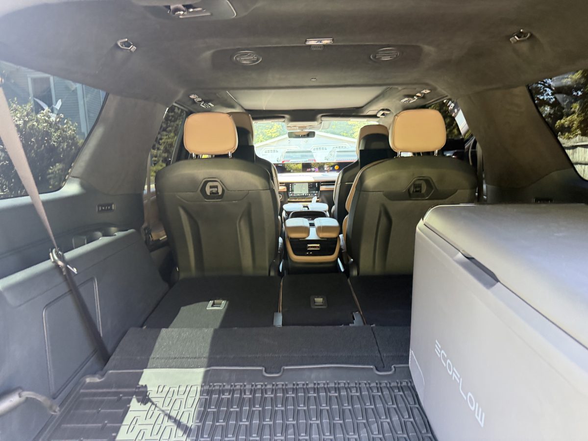 Tan leather passenger cabin inside the Lincoln Navigator SUV