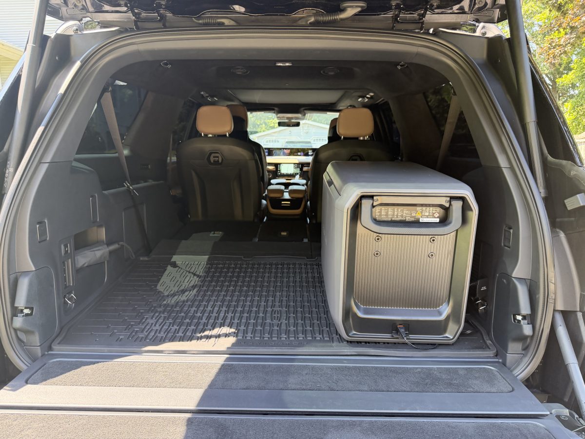 Luggage space behind the rear seats of the Lincoln Navigator SUV